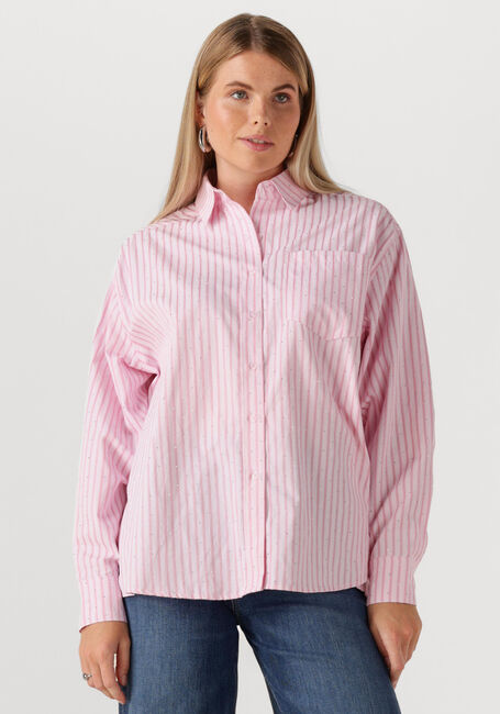 Rosane NEO NOIR Blusen DALMA SOFT STRIPE STONE SHIRT - large