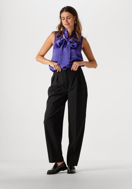 Schwarze SELECTED FEMME Hose SLFELOISE HW BARREL PANT - large
