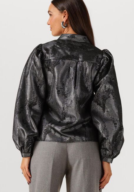 Schwarze NUKUS Blusen LETTIE BLOUSE METALLIC - large