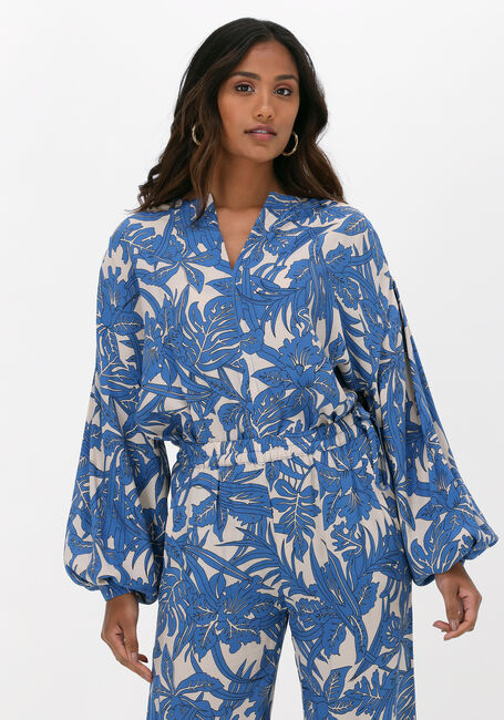 Blaue BY-BAR Bluse AMBER JUNGLE BLOUSE - large