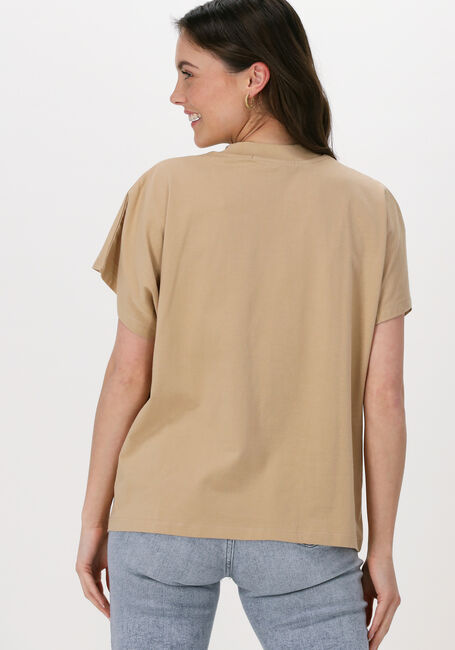 Sand CALVIN KLEIN T-shirt STACKED LOGO LOOSE TEE - large