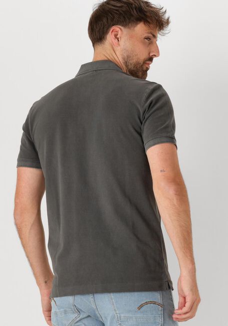 Schwarze G-STAR RAW Polo-Shirt DUNDA OVERDYED SLIM POLO S\S - large