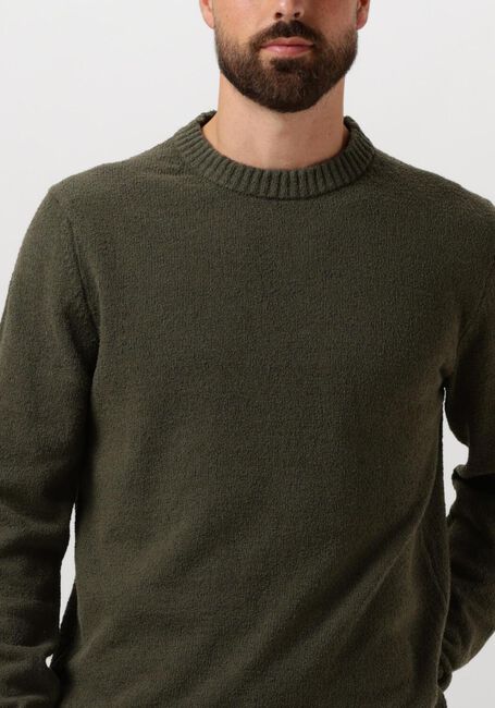 Grüne SELECTED HOMME Pullover SLHLOOP LS KNIT CREW NECK - large
