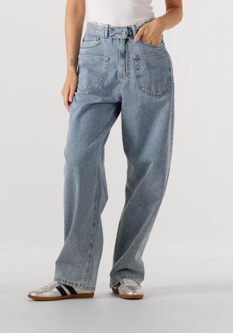 Blaue HAUTE L'AMITIÉ Wide jeans FLIP WAIST POCKET TALL JEANS - large