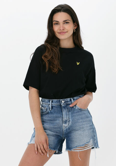 Schwarze LYLE & SCOTT T-shirt OVERSIZED T-SHIRT - large