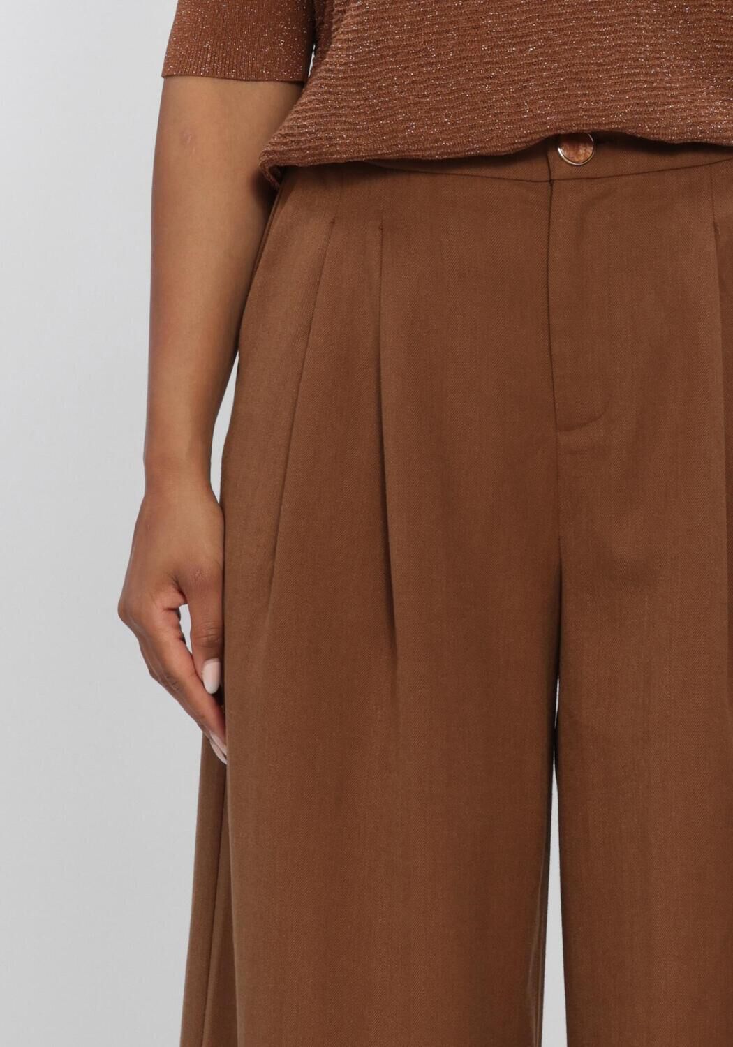 Braune NUKUS Weite Hose BODINE PANTS - large