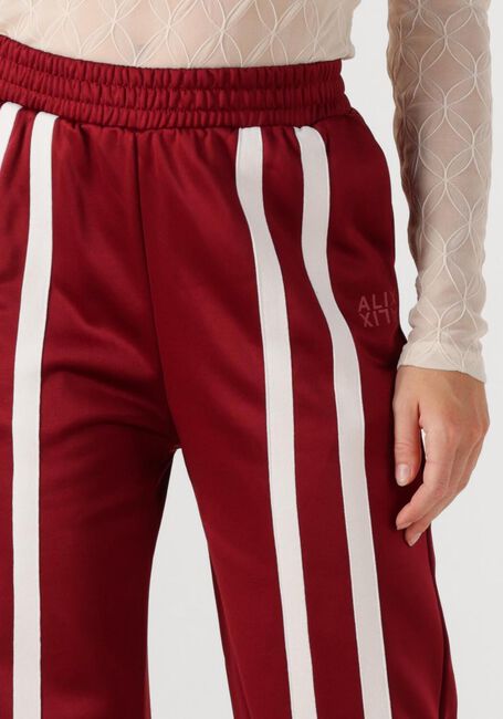 Bordeaux ALIX THE LABEL Weite Hose LADIES KNITTED TRAINING SWEAT PANTS - large