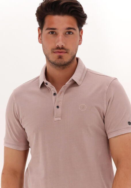 Hell-Pink CAST IRON Polo-Shirt SHORT SLEEVE POLO COTTON GD PIQUE - large