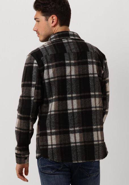 Schwarze PUREWHITE Overshirt CHECK WOOL LOOK SHIRT - large
