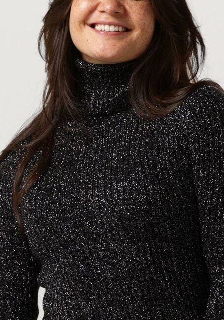 Graue ACCESS Rollkragenpullover LUREX KNITTED TURTLENECK TOP - large