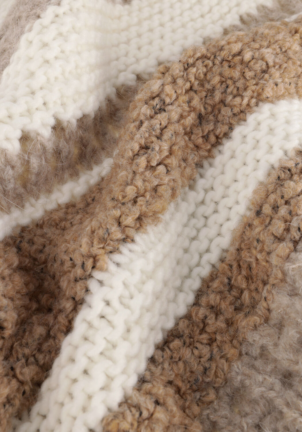 Mehrfarbige/Bunte SUMMUM Pullover BOXY SWEATER MULTI YARN MIX KNIT - large