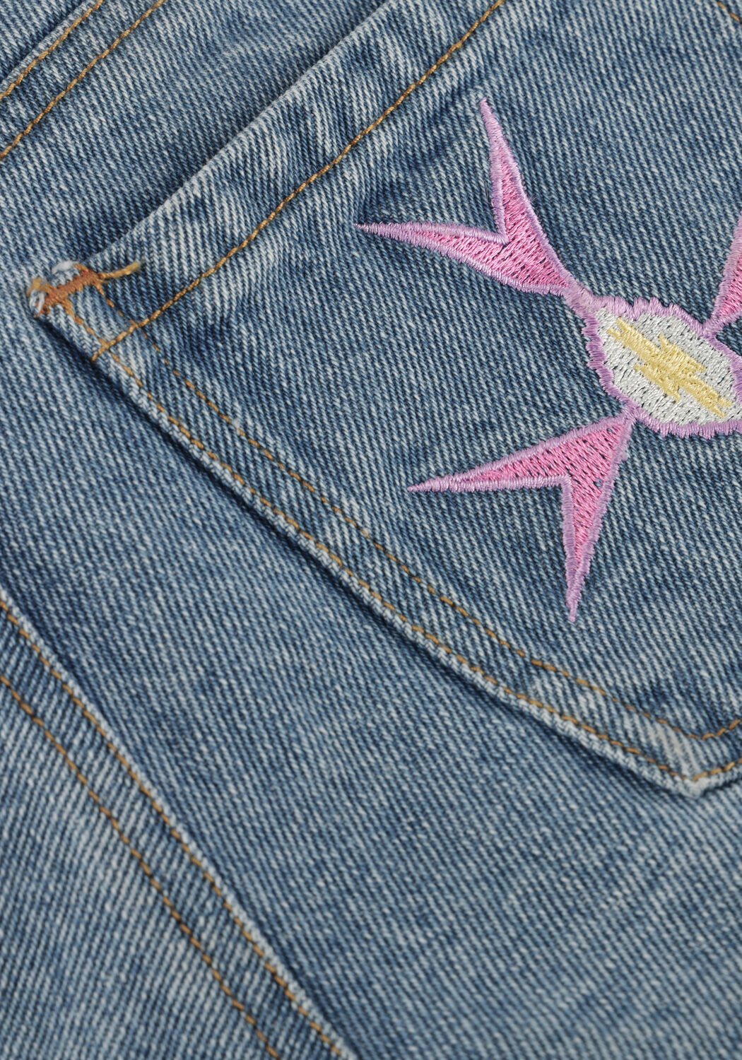 Hellblau JENEST Kurze Hosen LILOU DENIM SHORTS - large