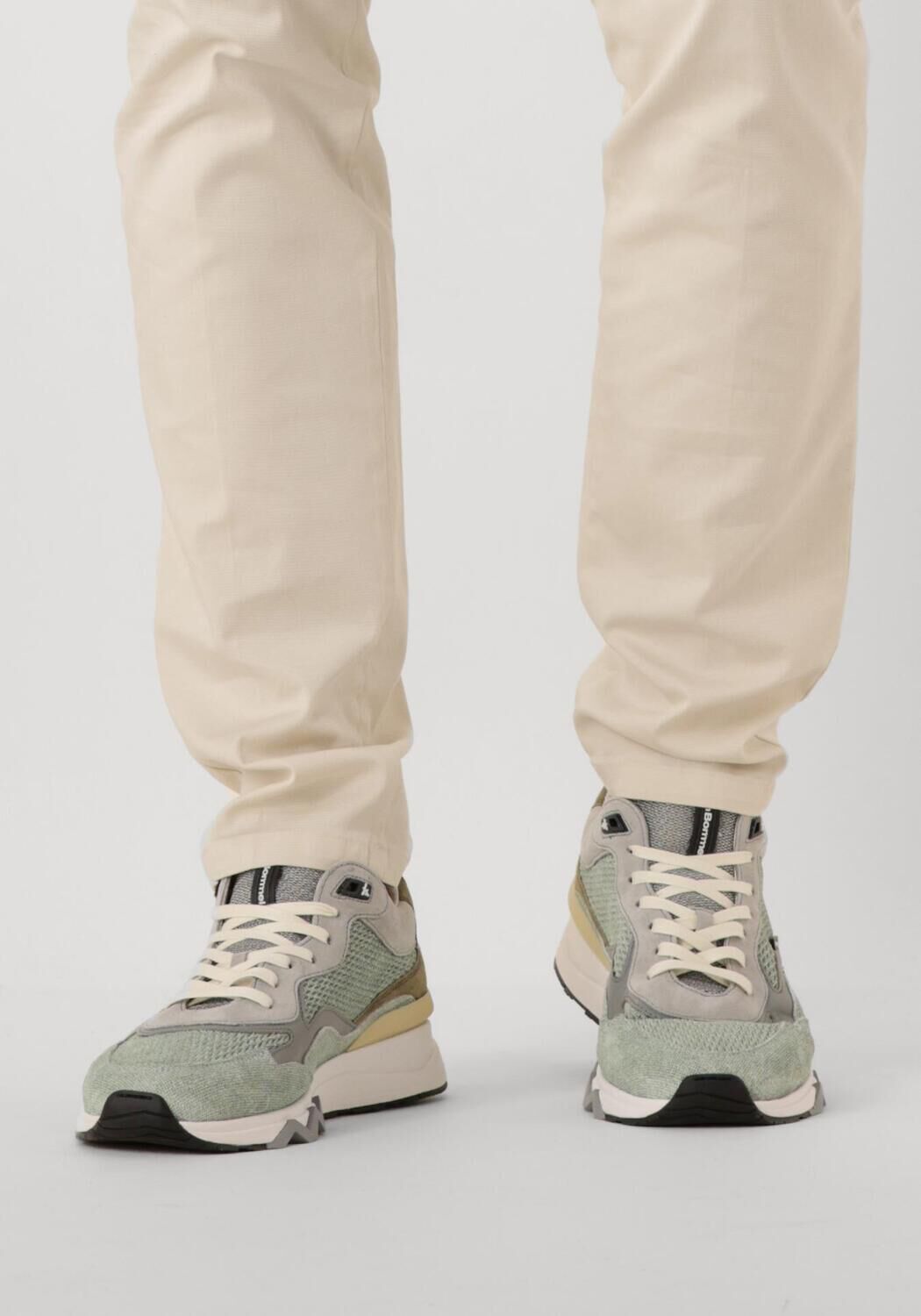 Gr&uuml;ne FLORIS VAN BOMMEL Sneaker Low SFM-10136 DE ZAGER - large