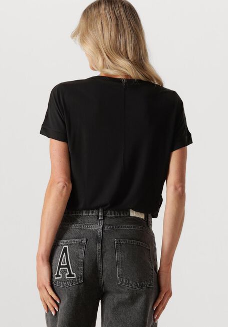 Schwarze MSCH COPENHAGEN T-shirt FENYA MODAL TEE - large