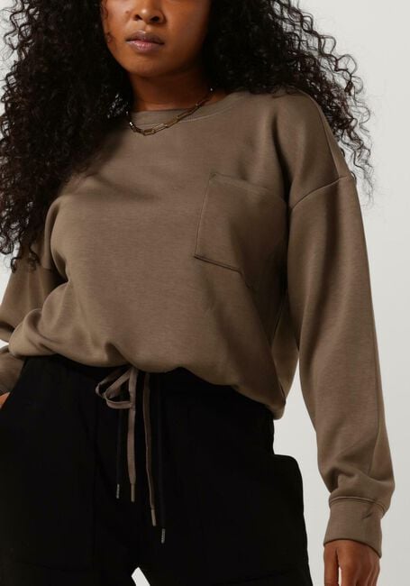 Braune MSCH COPENHAGEN Sweatshirt BIANNA IMA Q SWEATSHIRT - large