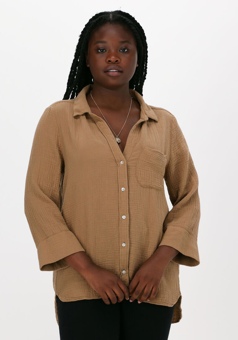khaki by-bar bluse zoe doppia blouse