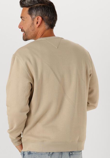 Beige TOMMY JEANS Pullover TJM REG S FLAG CREW EXT - large