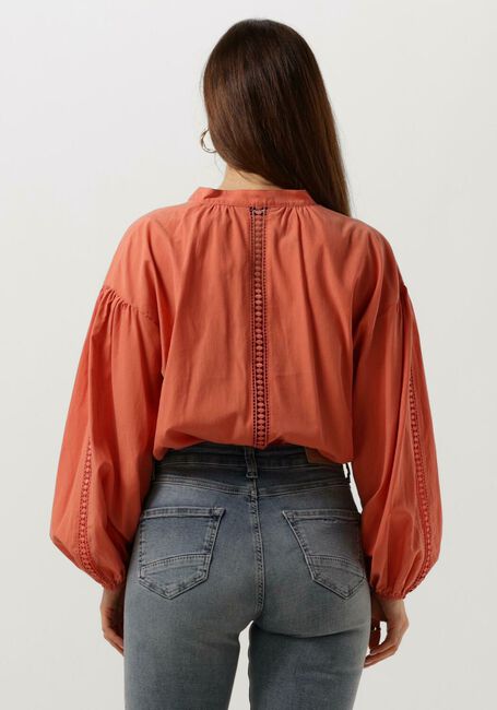 Orangene SUMMUM Blusen TOP LACE ACCENT TENCEL/COTTON - large