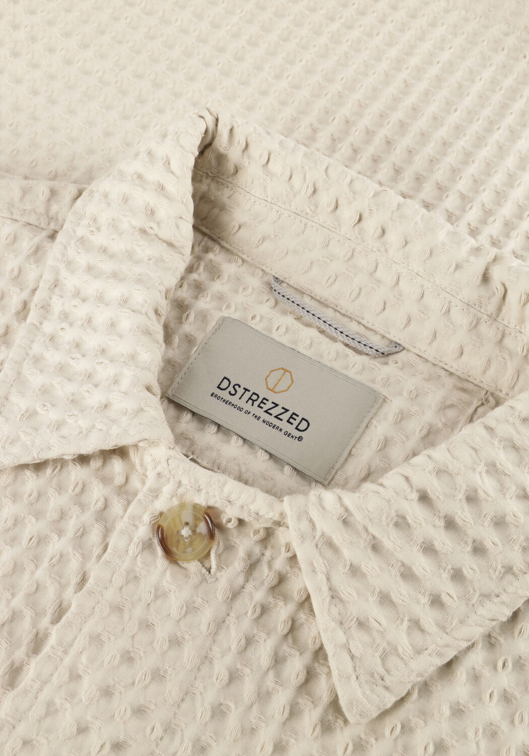 Ecru DSTREZZED Overshirt LINO FW OVERSHIRT - large