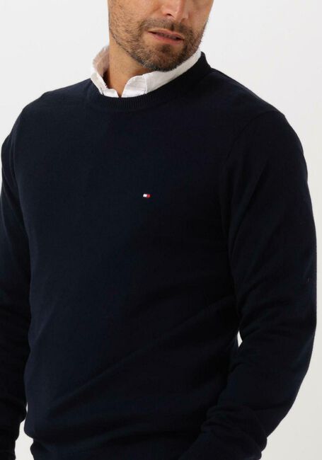 Dunkelblau TOMMY HILFIGER Pullover PIMA ORG CTN CASHMERE CREW NECK - large