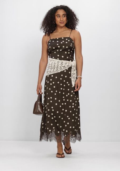 Braune MSCH COPENHAGEN Midikleid MSCHJIONNA IRIDA STRAP DRESS - large
