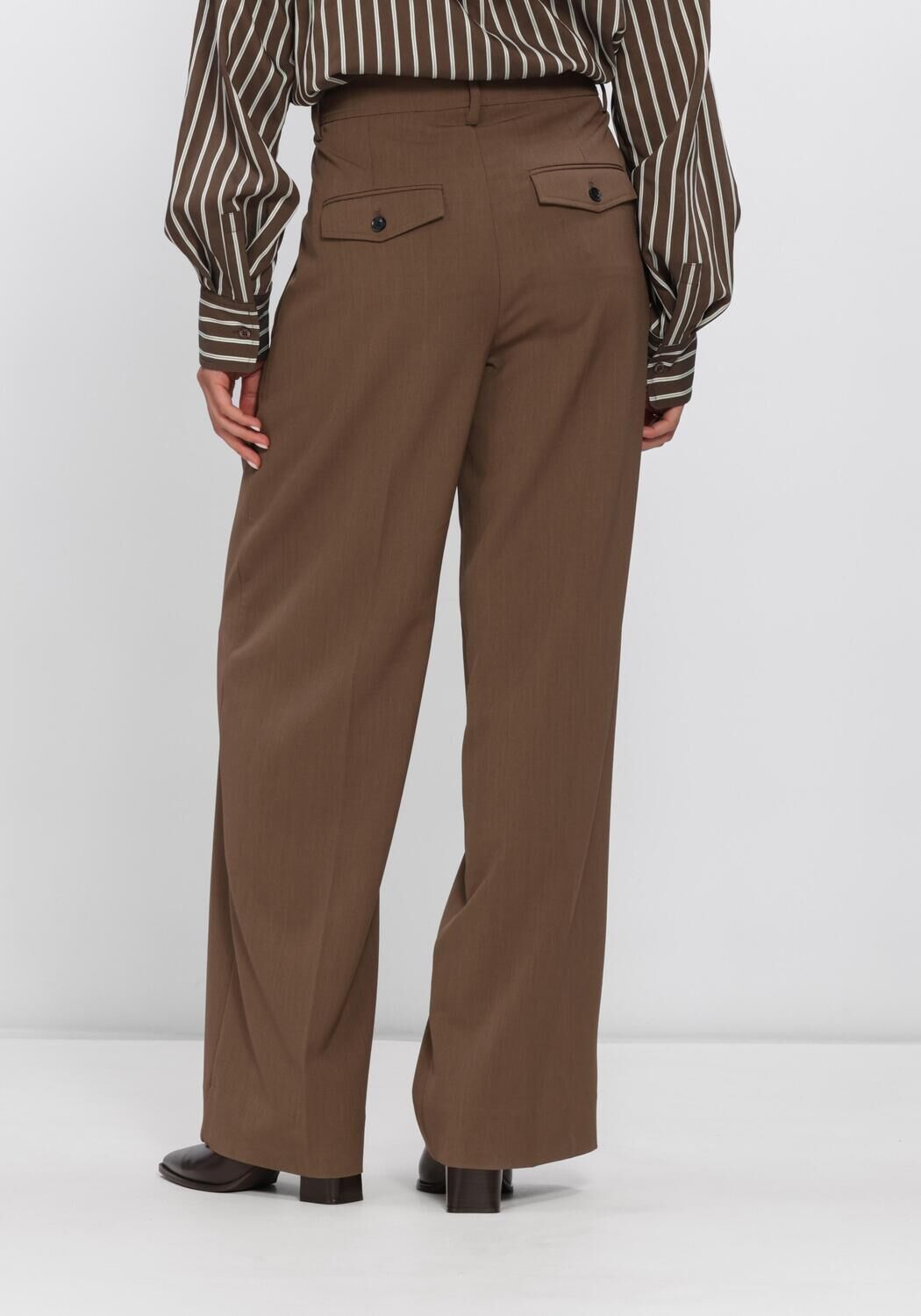 Braune SECOND FEMALE Hosen CLARSIE TROUSERS - large