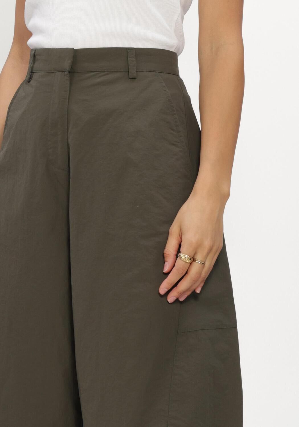 Dunkelgr&uuml;n CATWALK JUNKIE Weite Hose BARREL SHAPED TROUSERS - large