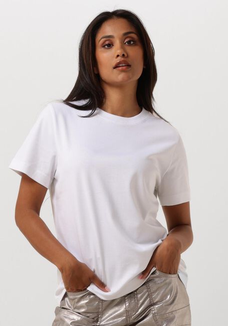 Weiße SUMMUM T-shirt SHORT SLEEVE TOP CLASSIC COTTON TEE - large
