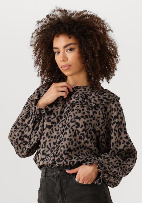 Schwarze BY-BAR Blusen GIA LEO BLOUSE - large