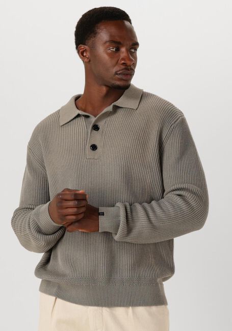 Graue BUTCHER OF BLUE Pullover GALWAY POLO LS - large