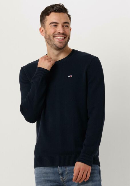 Dunkelblau TOMMY JEANS Sweatshirt TJM SLIM ESSNTLS C-NECK SWEATER - large