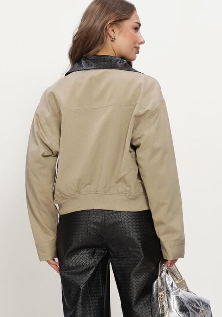 Beige REFINED DEPARTMENT Jack LADIES WOVEN BOMBER JOTTI - large