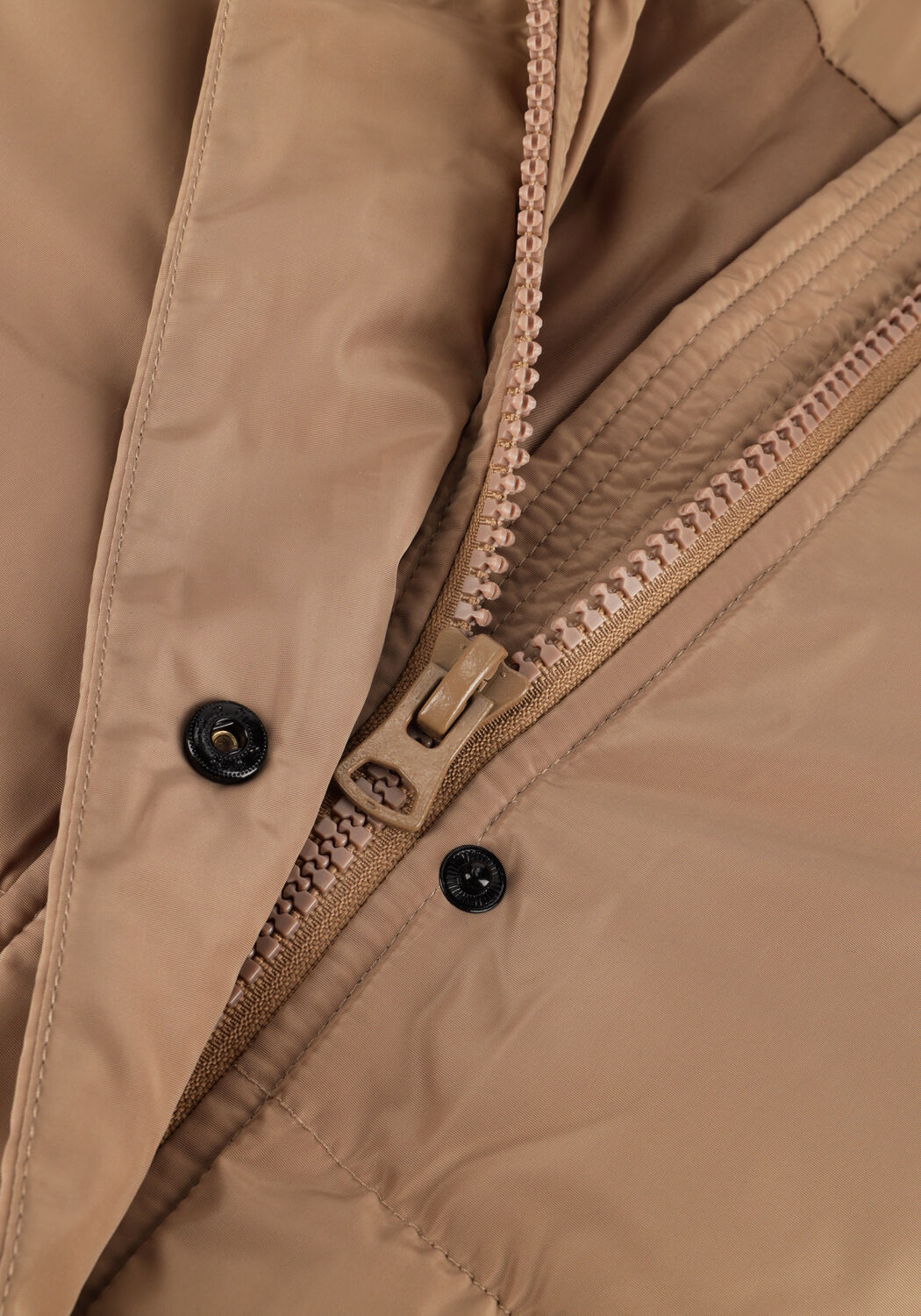 Camelfarbene NOTRE-V Wattierte Jack PUFFER COAT MIDI - large