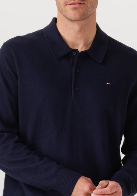 Dunkelblau TOMMY HILFIGER Pullover PIMA ORG CTN CASHMERE LS POLO - large