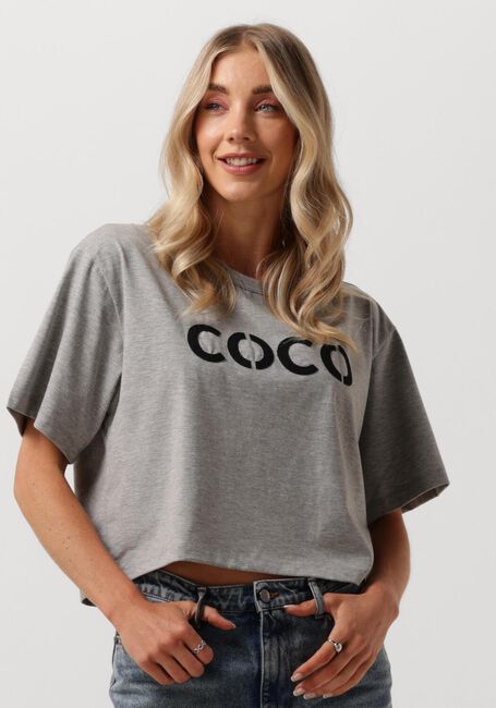 Graue CO'COUTURE T-shirt EDUARDA LOGO TEE - large