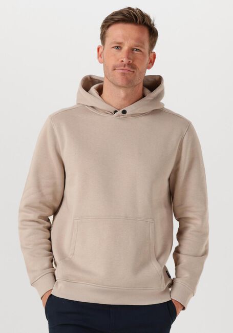 Beige GENTI Pullover BASIC LOGO HOODIE - large