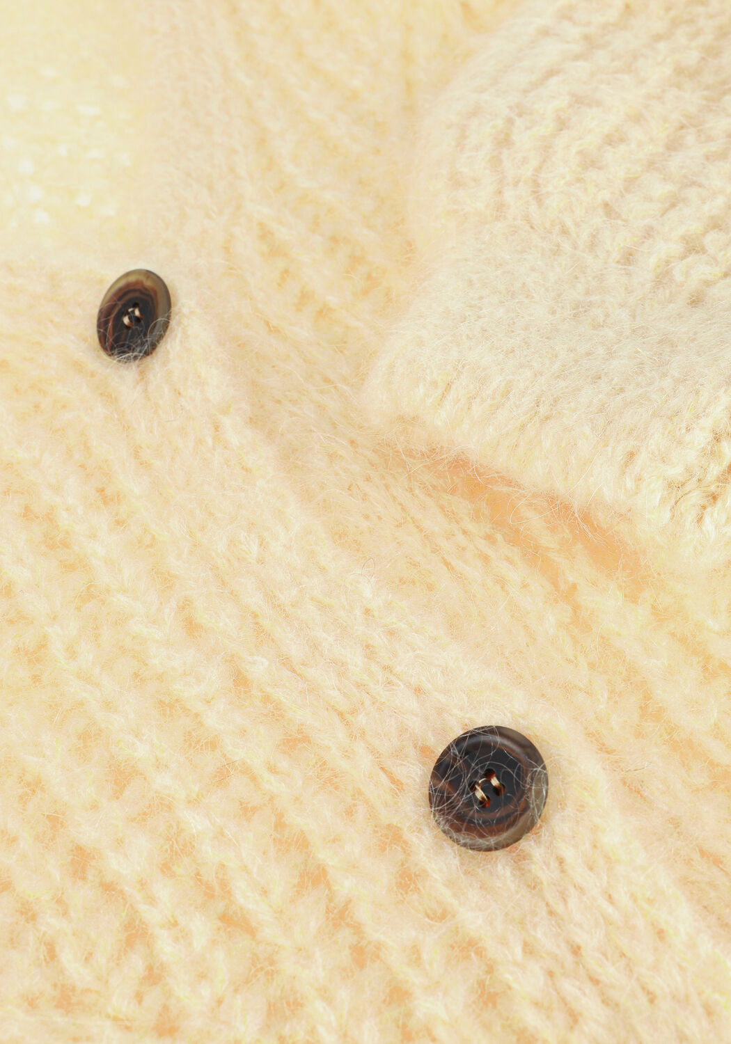 Gelbe BY-BAR Strickjacke VIVE CARDIGAN - large