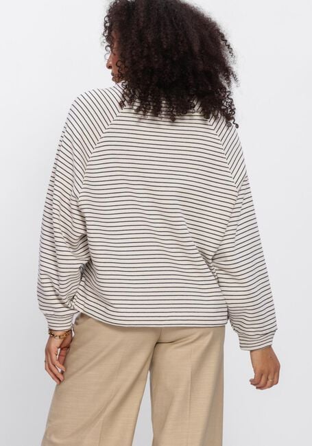 Wei&szlig;e ANOTHER LABEL T-shirt ALFLORI STRIPE SWEAT L/S - large