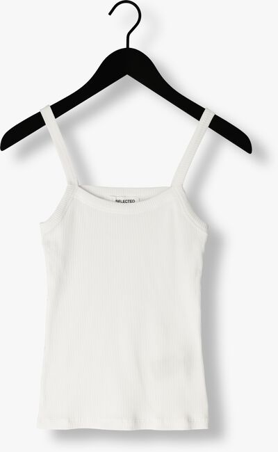 Weiße SELECTED FEMME Top SLFCELICA ANNA STRAP TANK TOP - large