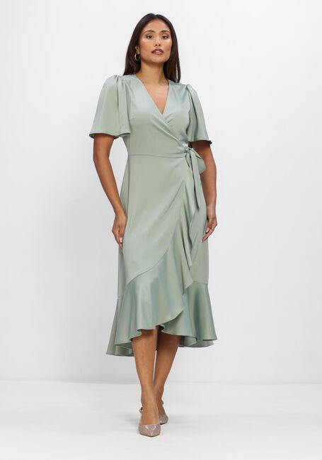 Gr&uuml;ne Y.A.S. Midikleid YASTHEA 2/4 MIDI WRAP DRESS S. - large