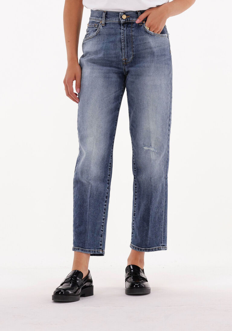 blaue 7 for all mankind straight leg jeans modern straight