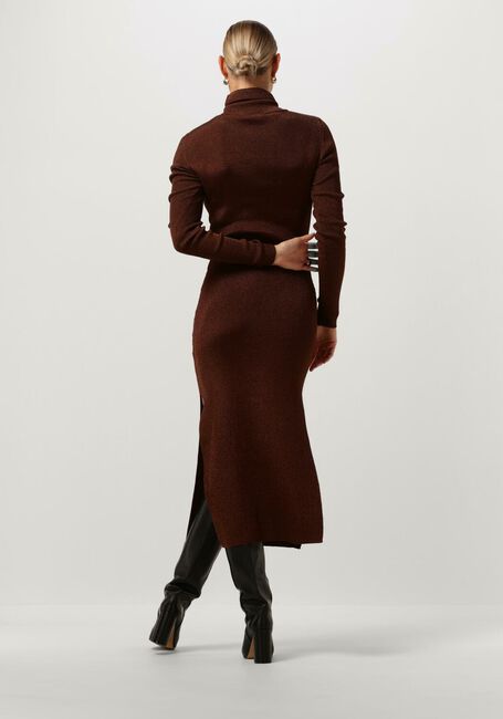 Bronzefarbene GESTUZ Midikleid SILVIGZ LS LONG DRESS - large