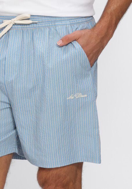 Hellblau LES DEUX Badehosen STAN STRIPE SEERSUCKER SWIM SHORTS - large