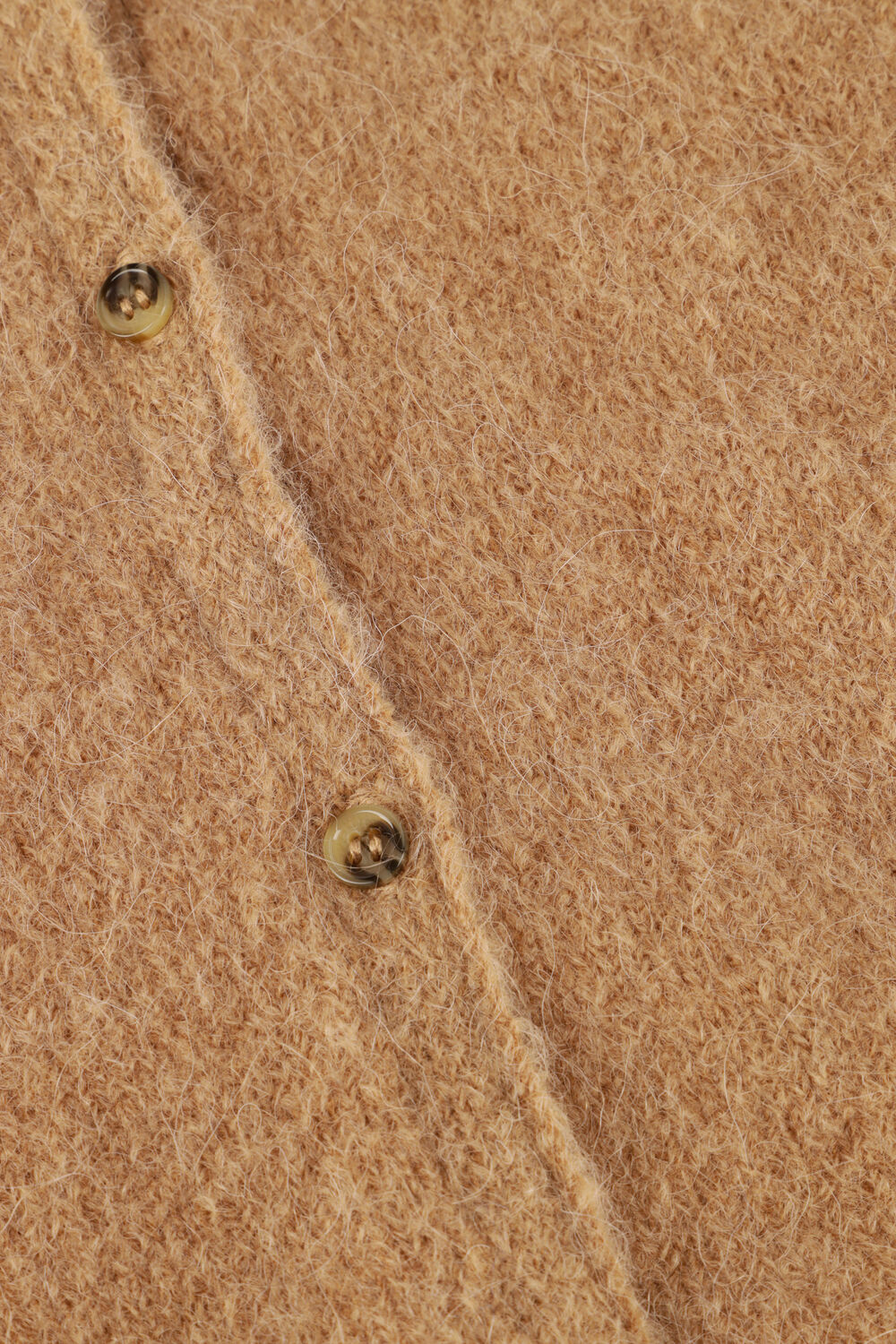 Camelfarbene MSCH COPENHAGEN Strickjacke MSCHMILANIA HOPE CARDIGAN - large