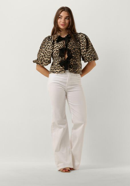 Beige CO'COUTURE Top LEOCC BOW BLOUSE - large