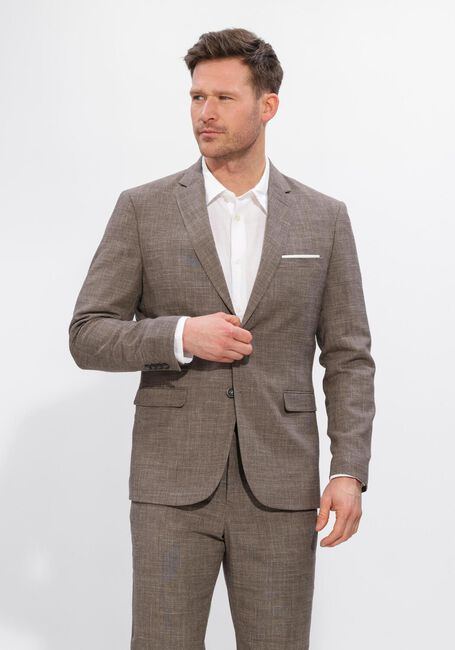 Braune SELECTED MEN Sakkos SLHSLIM-OASIS LINEN BLZ NOOS - large