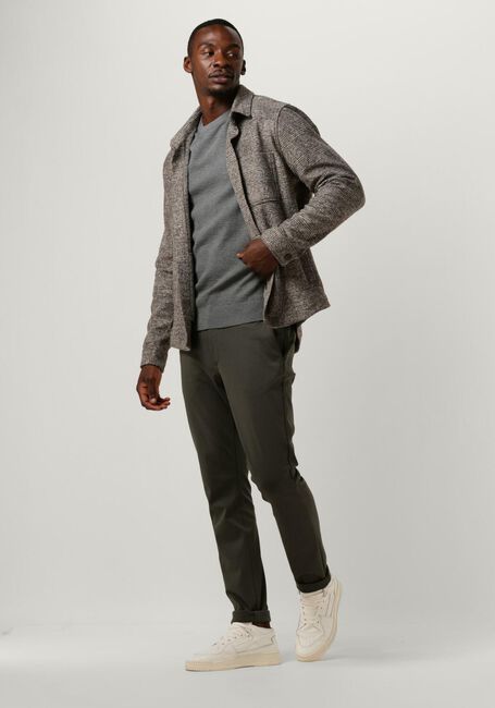 Graue PROFUOMO Overshirt OVERSHIRT KNIT CHECK - large