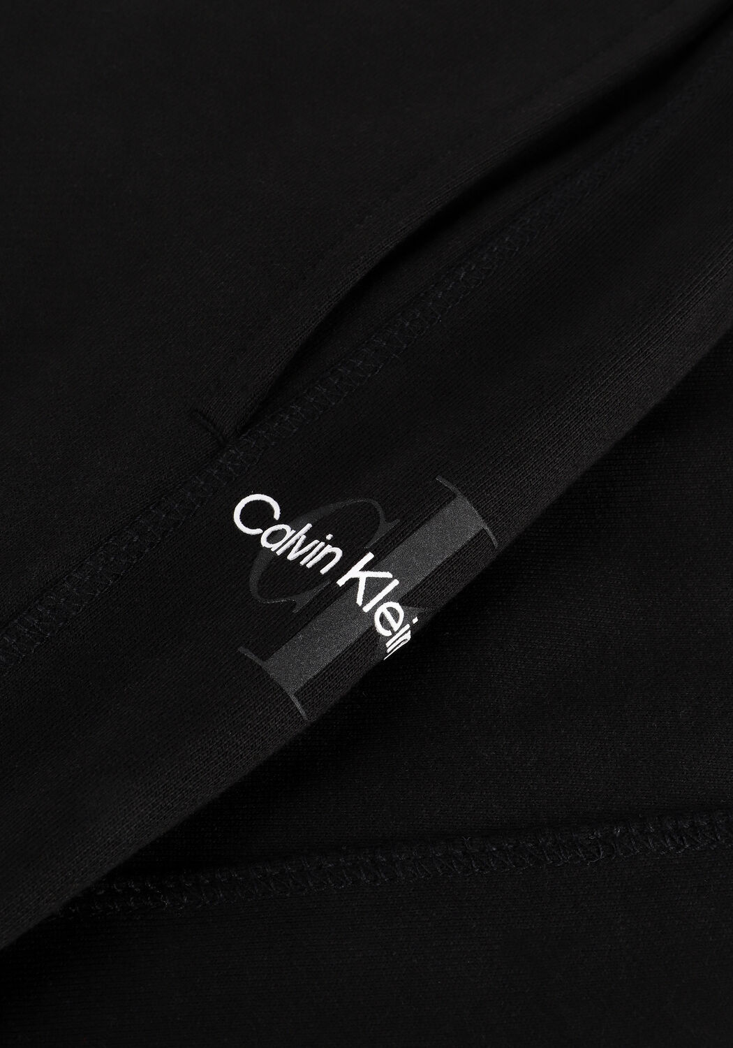 Schwarze CALVIN KLEIN Jogginghose MONOGRAM LOGO HWK PANT - large