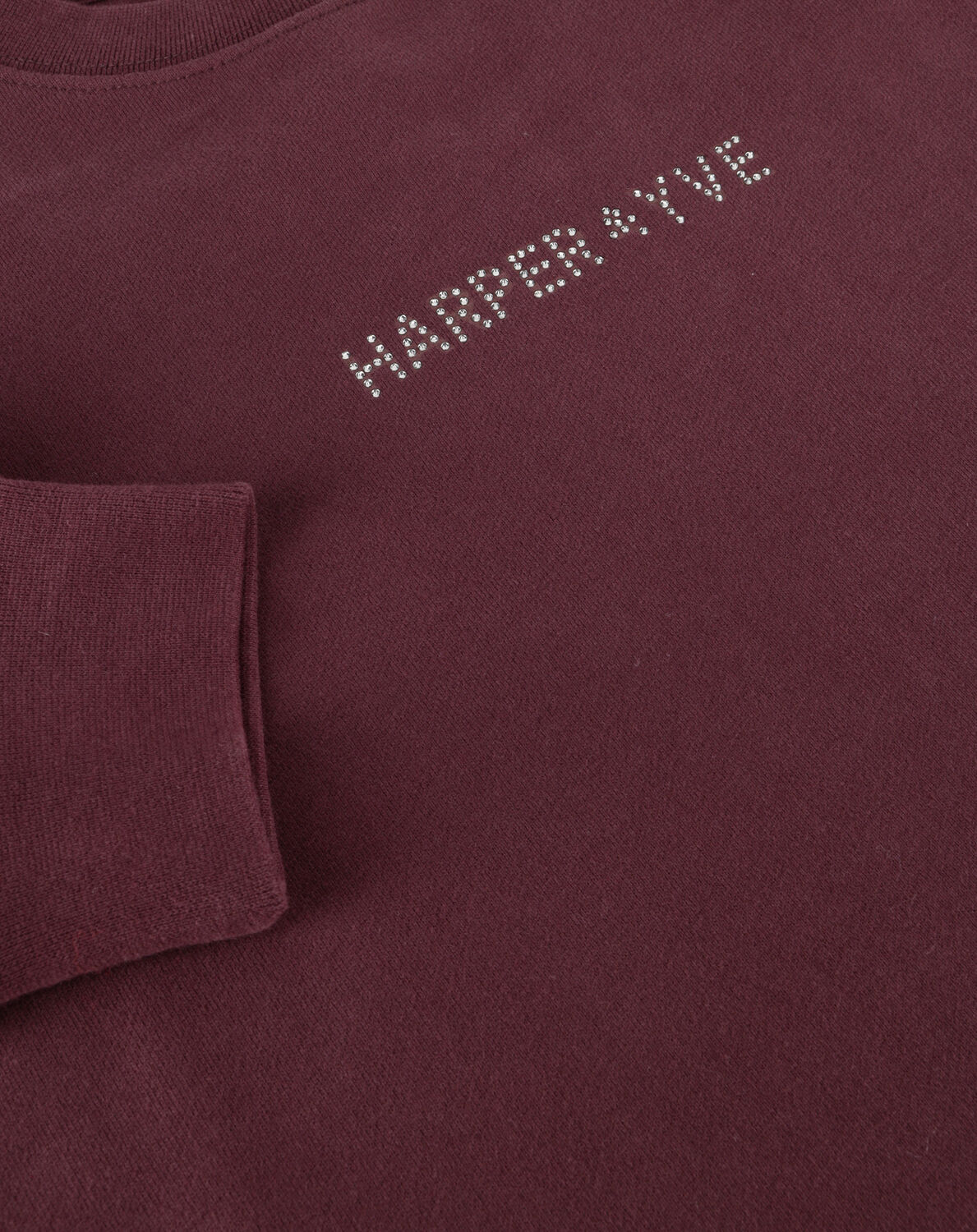 Bordeaux HARPER & YVE Sweatshirt RHINESTONE-SW - large