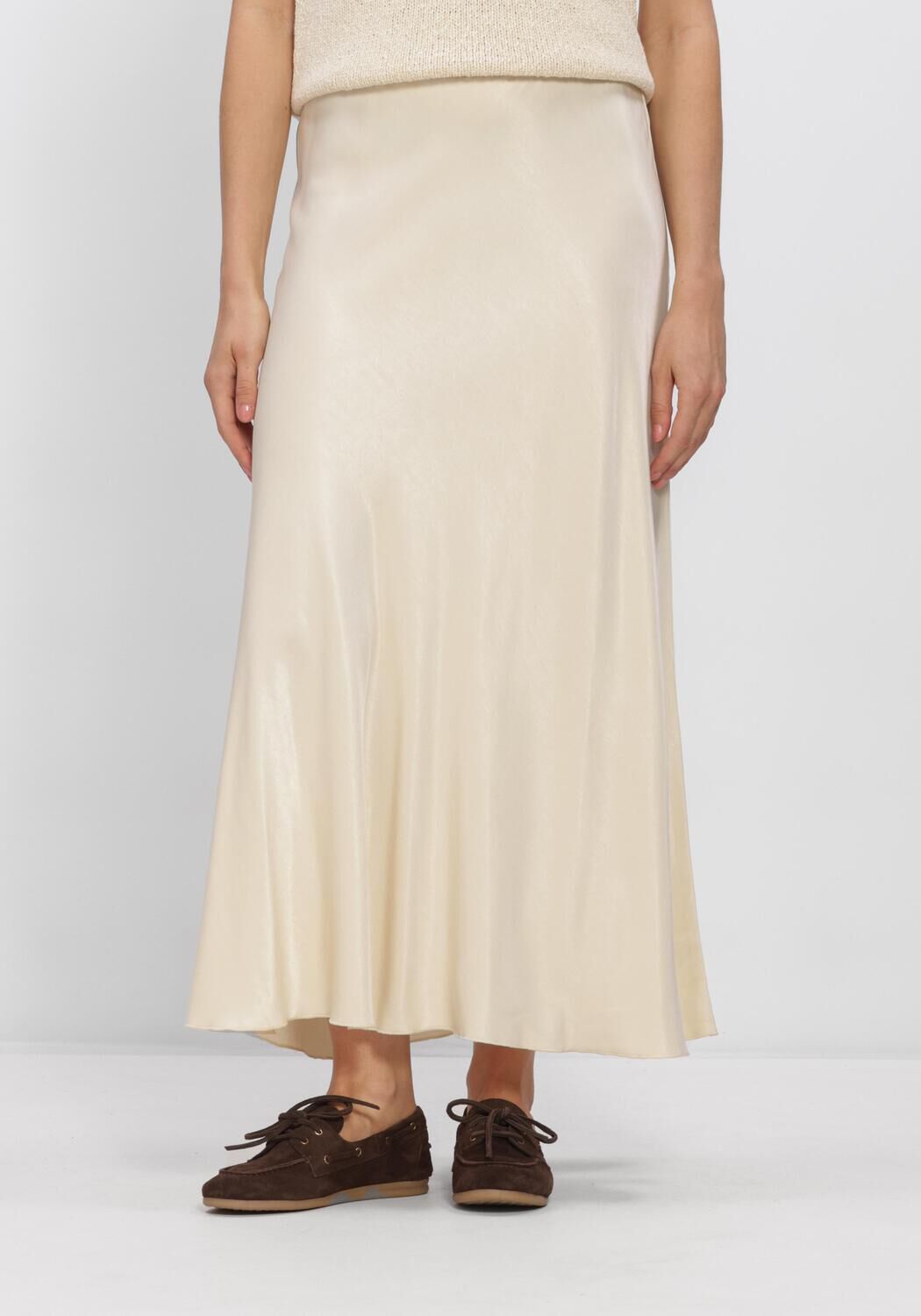 Beige MSCH COPENHAGEN Midirock MSCHNICOLETTE ULLAS SKIRT - large